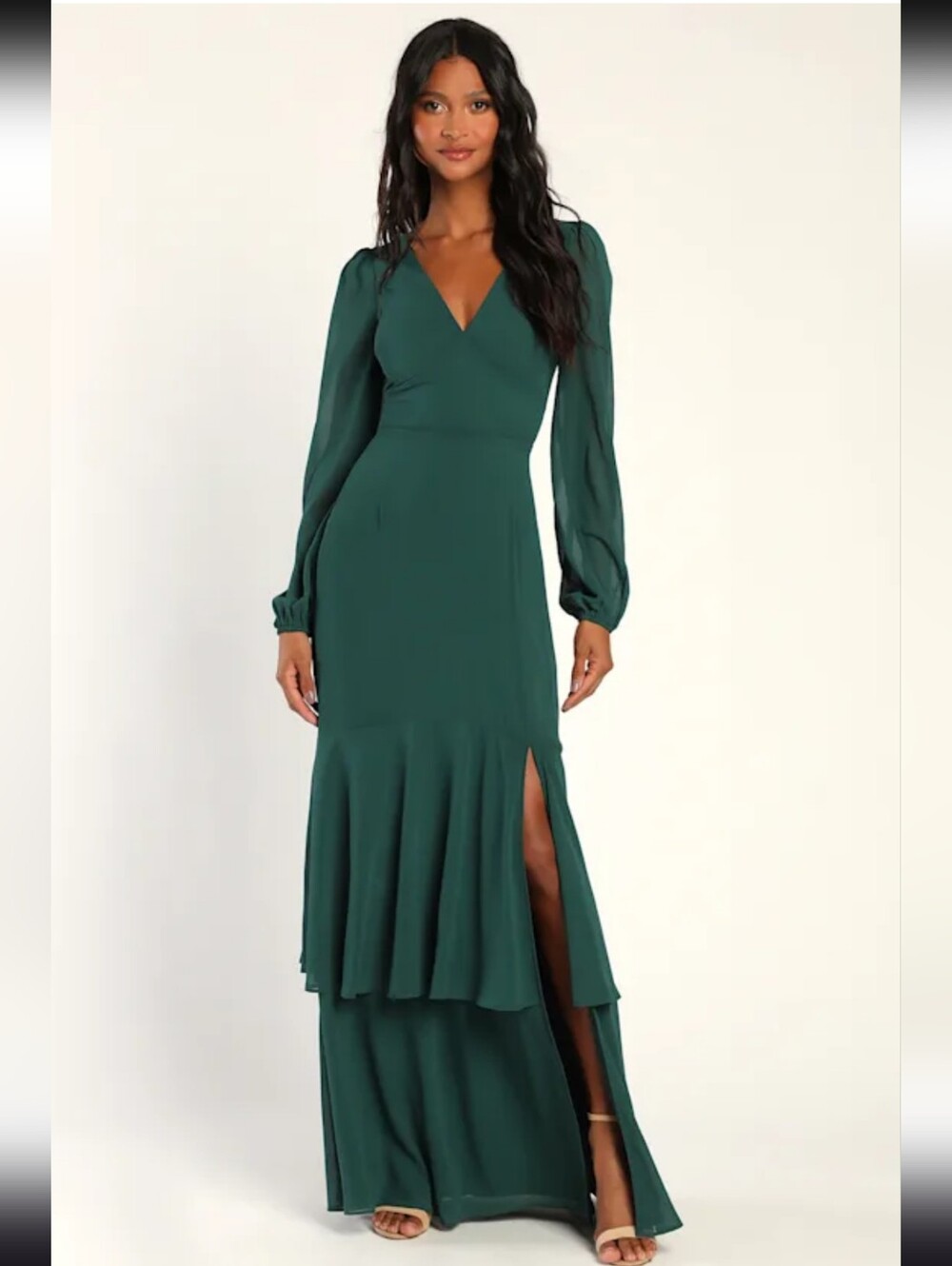 Lulus Green Maxi Dress 2X NWT